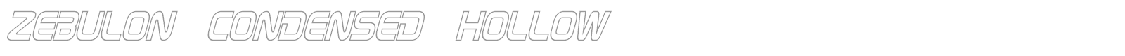 Zebulon font preview